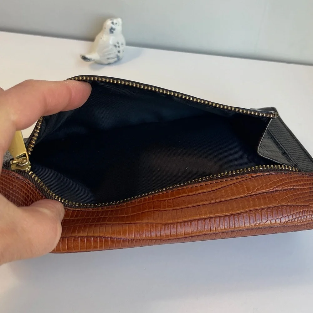 Brahmin Vintage Italian Leather Trifold Wallet